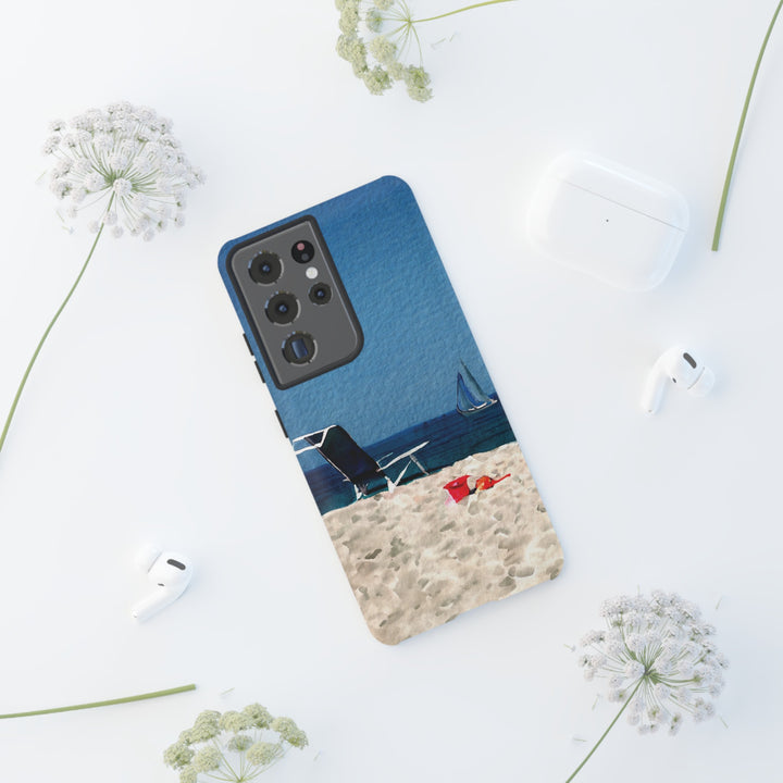 Cute Samsung Case | Cool Iphone Case | Summer Blue Beach Chair, Samsung S24, S23, S22, S21, IPhone 15 Case | Iphone 14 Case, Iphone 13 Case - Studio40ParkLane
