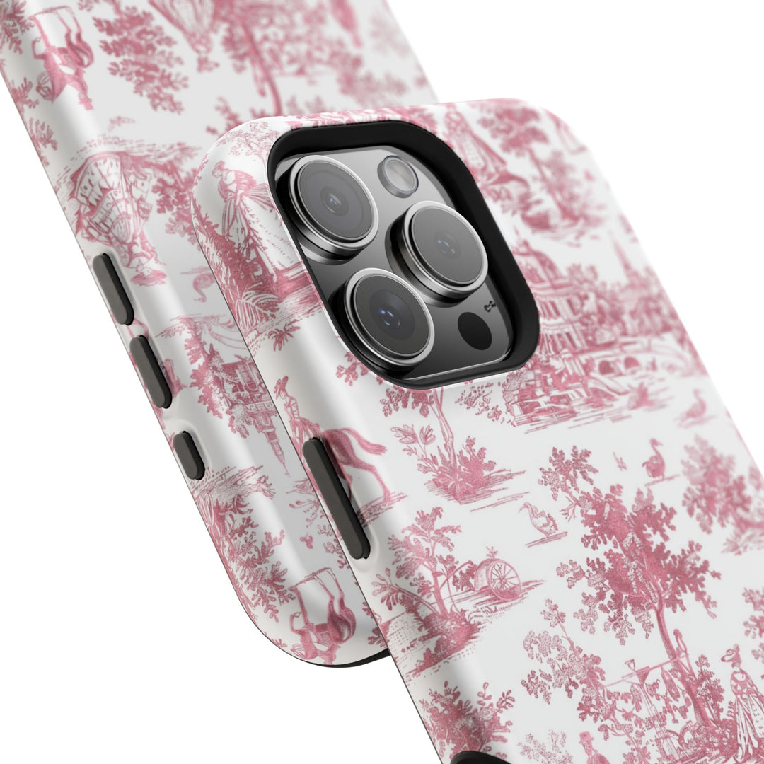 Magsafe French Toile Personalized Initial Custom Gift Cute Phone Cases for Iphone 16 Pro Max | iPhone 15, Pro Max Case, Iphone 14, 13, 12, 11, 10 - Studio40ParkLane