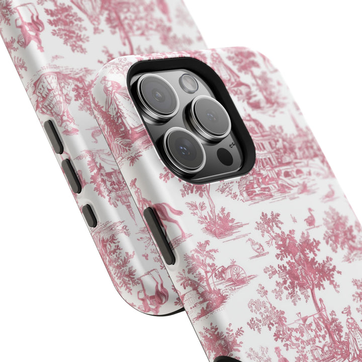 Magsafe French Toile Personalized Initial Custom Gift Cute Phone Cases for Iphone 16 Pro Max | iPhone 15, Pro Max Case, Iphone 14, 13, 12, 11, 10 - Studio40ParkLane