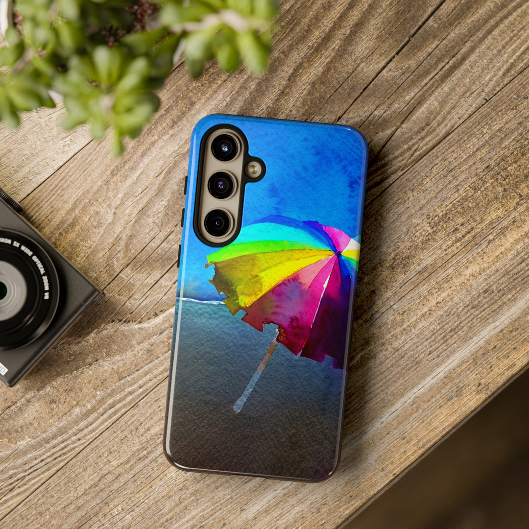 Cute Samsung Case | Cool Iphone Case | Summer Colorful Beach Parasol, Samsung S24, S23, S22, S21, IPhone 15 Case | Iphone 14 Case, Iphone 13 Case - Studio40ParkLane