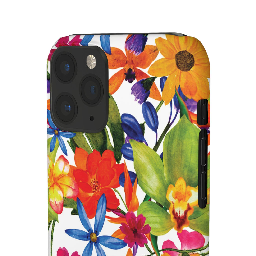 Sleek Snap Colorful Flowers Cute Phone Case for iPhone 16 15 14 13 12 11 X Xs Max Xr Pro Plus Samsung Galaxy S24 S23 S22 S21 S20 Note Ultra