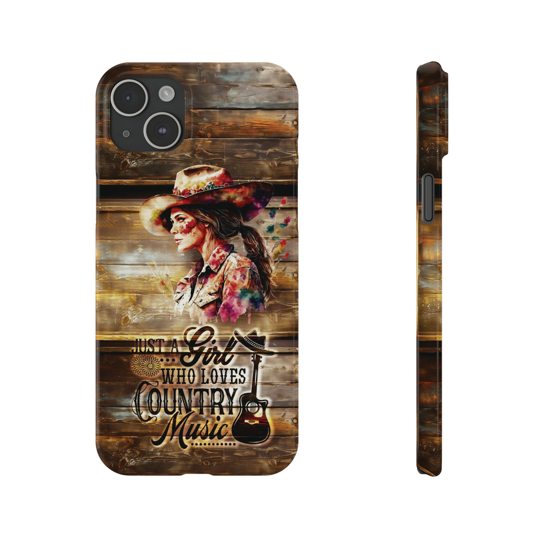 Slim Cute Phone Cases for Iphone - | iPhone 15 Case | iPhone 15 Pro Max Case, Iphone 14 Case, Iphone 14 Pro Max, Iphone 13, Country Music Girl - Studio40ParkLane