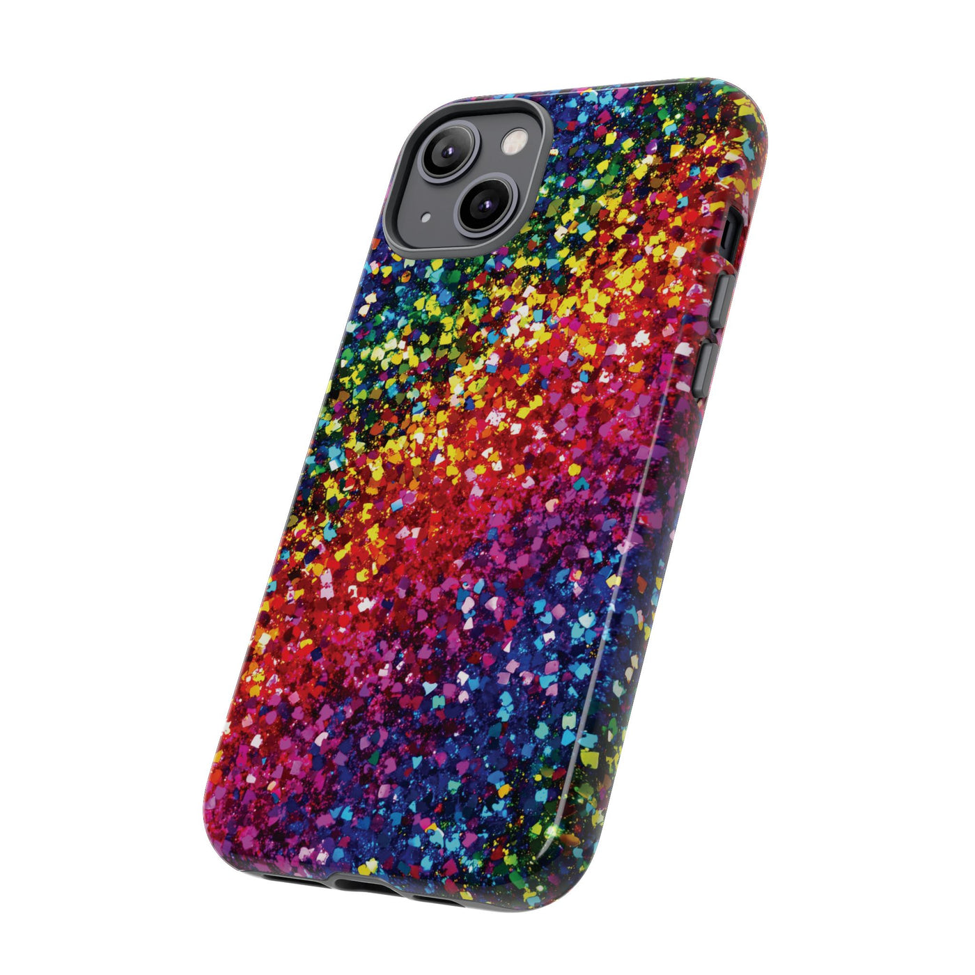 Faux Chic Play on Glitter Effect Cute Phone Case, for IPhone 16 pro Max | Iphone 15, Iphone 14, IPhone 13 Case, 11 8 7, Samsung Galaxy S24, S23, S22, S21, 2 Layer Protection