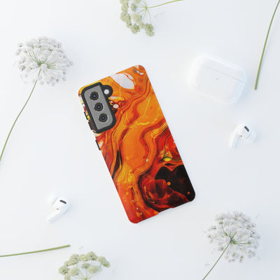 Impact Resistant, Fall Colors Marble, Cute Phone Cases for Samsung S24, S23, S22, S21, IPhone 15 pro Iphone 14 pro Iphone 13 IPhone 12 Iphone 11