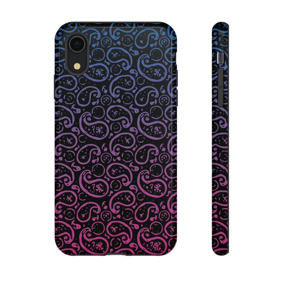 Cute IPhone Case | iPhone 15 Case | iPhone 15 Pro Max Case, Iphone 14 Case, Iphone 14 Pro Max Case IPhone Case for Art Lovers, Paisley Blue Pink - Studio40ParkLane
