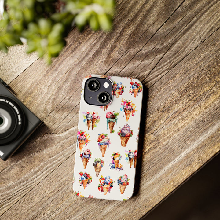 Slim Summer Ice Cream Slim Cute Phone Cases for Iphone | iPhone 15 Case | iPhone 15 Pro Max Case, Iphone 14, Iphone 14 Pro Max, Iphone 13 - Studio40ParkLane