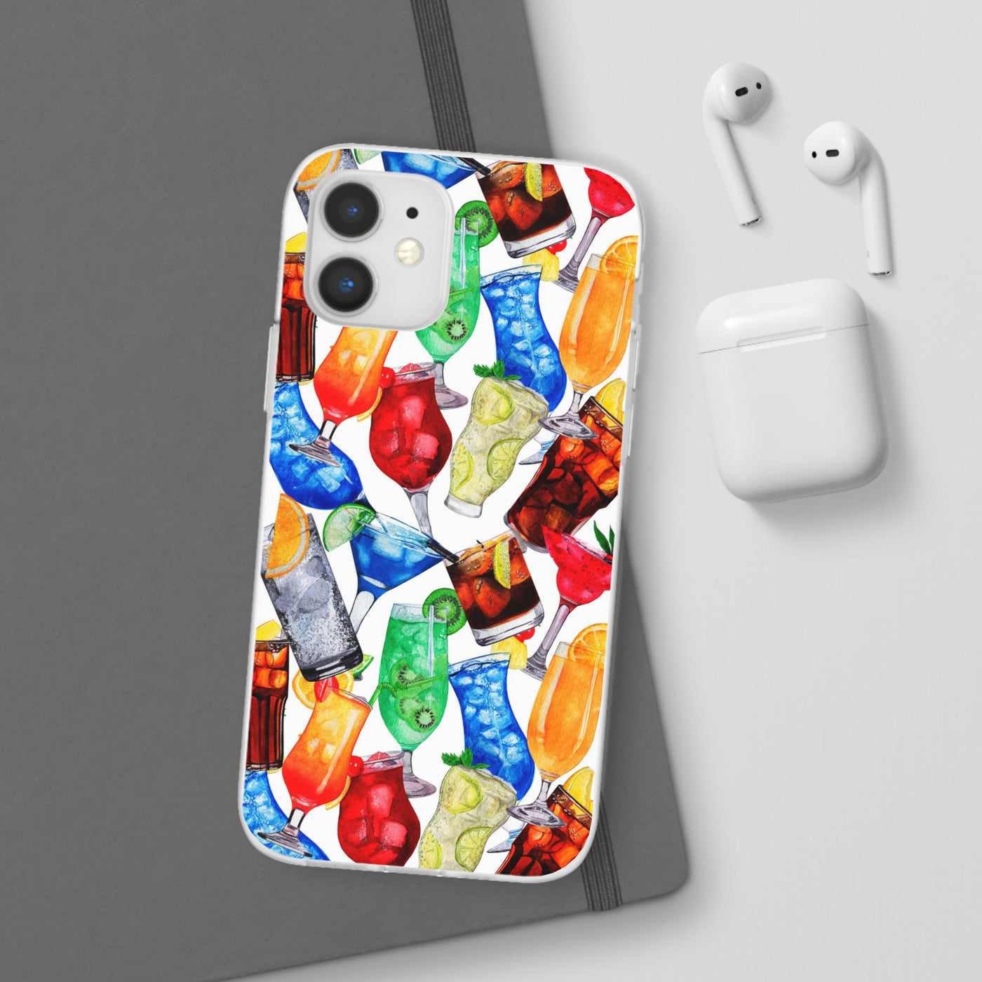 Cute Flexi Phone Cases, For Iphones and Samsung Galaxy Phones, Tropical Summer Fruit Cocktails, Galaxy S23 Phone Case, Samsung S22 Case, Samsung S21, Iphone 15, Iphone 14, Iphone 13