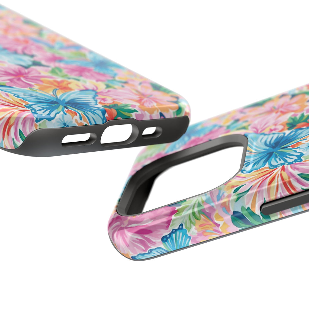 Butterflies Flowers Magsafe Cute Phone Case for Iphone Gift for Her, iPhone 16 Case iPhone 15 Pro Max Case, Iphone 14, Iphone 14 Pro Max, 13, 12 - Studio40ParkLane