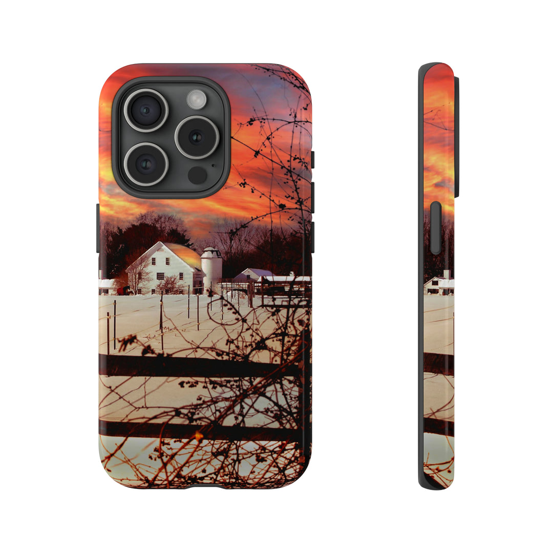 Cool Phone Case | Winter Sunset, For iPhone 15 Case | iPhone 15 Pro Case, Iphone 14 Case, Iphone 14 Pro Max Case, Protective Iphone Case - Studio40ParkLane