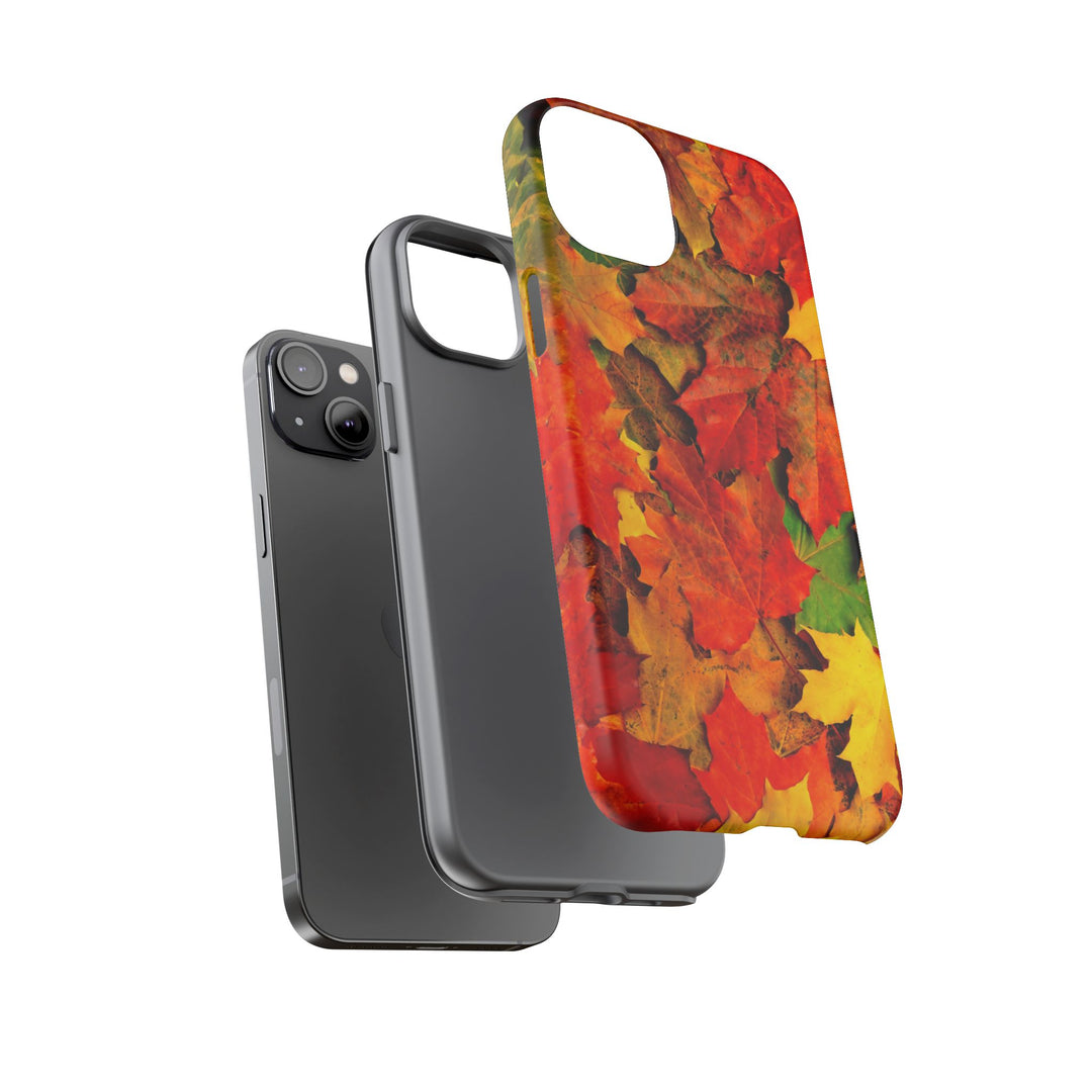 Fall Leaves Impact Resistant, Cute Phone Cases for Samsung S24, S23, S22, S21, IPhone 15 pro Iphone 14 pro Iphone 13 IPhone 12 Iphone 11 - Studio40ParkLane