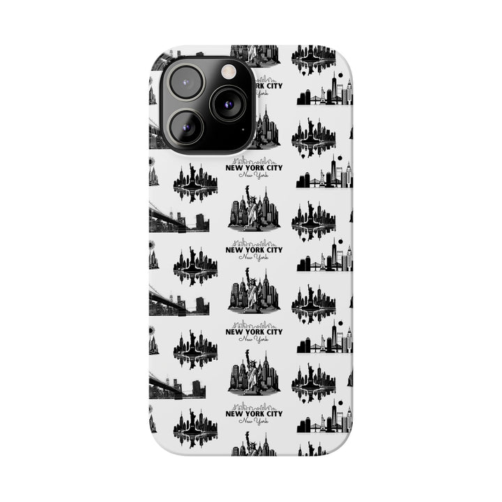 Slim New York Skyline Collage Coquette Gift for Her Cute Phone Cases for Iphone 16 Pro Max | iPhone 15 Case | iPhone 15 Pro Max Case, Iphone 14, Iphone 14 Pro Max, Iphone 13 12 11 8 7 - Studio40ParkLane