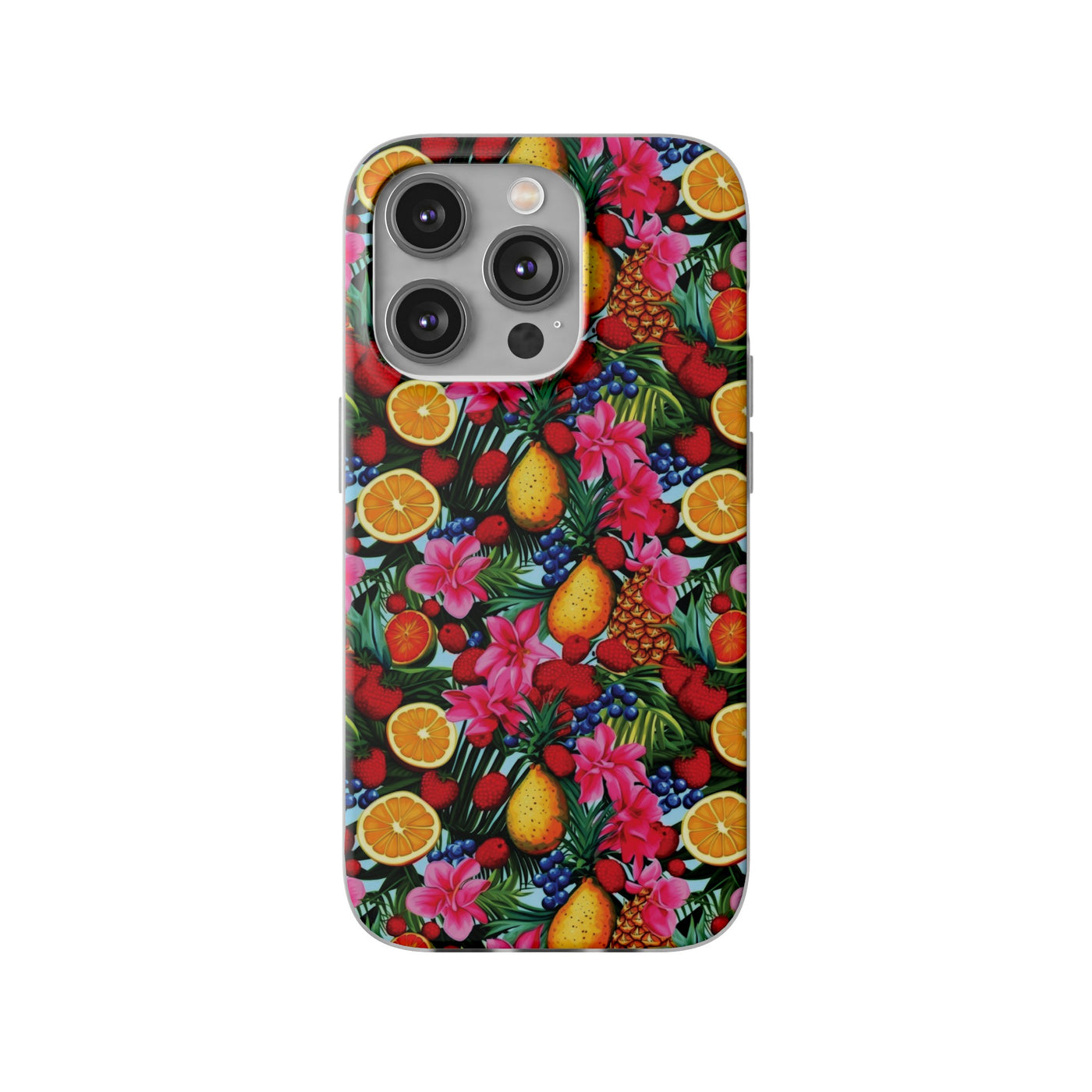 Cute Flexi Phone Cases, For Iphones and Samsung Galaxy Phones, Summer Mixed Fruit, Galaxy S23 Phone Case, Samsung S22 Case, Samsung S21, Iphone 15, Iphone 14, Iphone 13