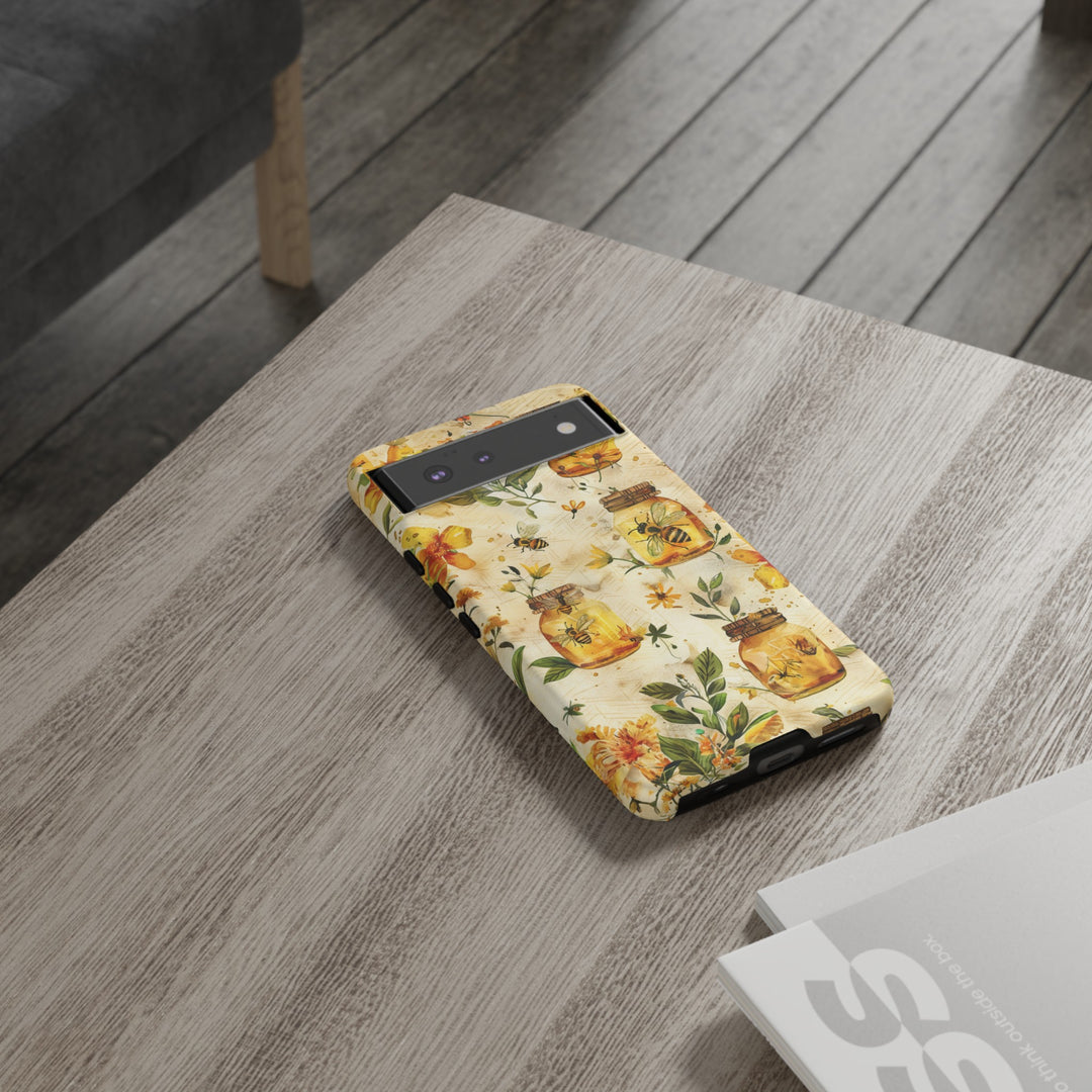 Impact Resistant, Honey Bees, Cute Phone Cases for Samsung S24, S23, S22, S21, IPhone 15 pro Iphone 14 pro Iphone 13 IPhone 12 Iphone 11 - Studio40ParkLane