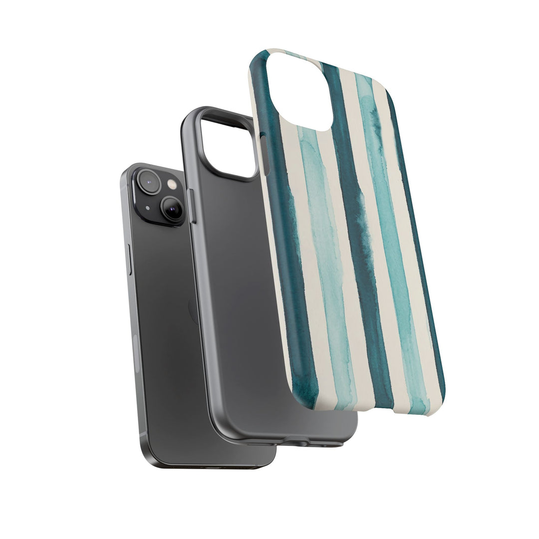 Tough Cute Green Stripes Phone Case, for IPhone 17 Pro Max | Iphone 17 Air, Iphone 16, IPhone 15, 14 13 12, Samsung Galaxy S26, S25, S24, S23