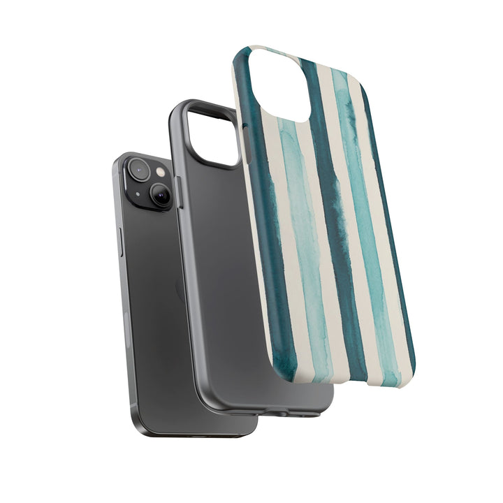 Tough Cute Green Stripes Phone Case, for IPhone 17 Pro Max | Iphone 17 Air, Iphone 16, IPhone 15, 14 13 12, Samsung Galaxy S26, S25, S24, S23