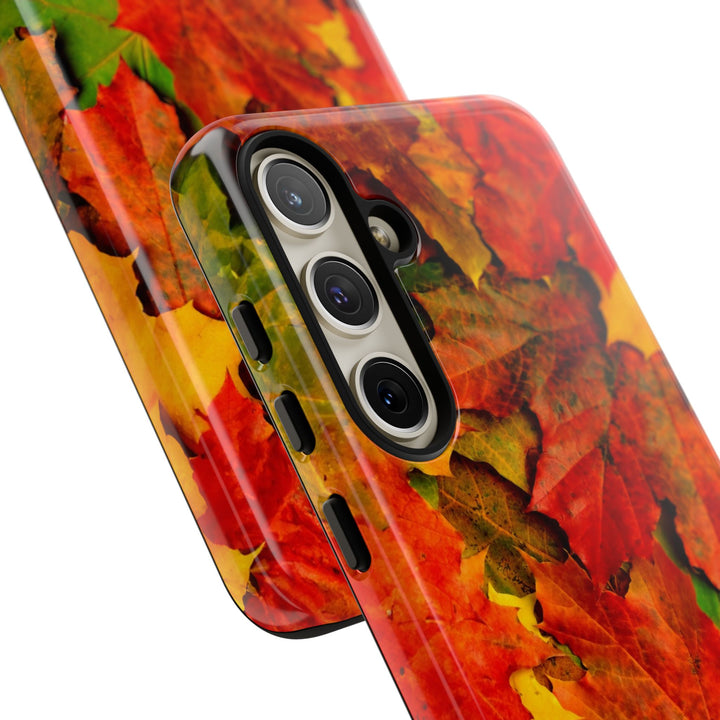 Fall Leaves Impact Resistant, Cute Phone Cases for Samsung S24, S23, S22, S21, IPhone 15 pro Iphone 14 pro Iphone 13 IPhone 12 Iphone 11 - Studio40ParkLane