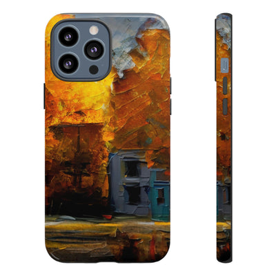 Impact Resistant, Fall Leaves Oil Painting, Cute Phone Cases for Samsung S24, S23, S22, S21, IPhone 15 pro Iphone 14 pro Iphone 13 IPhone 12 Iphone 11