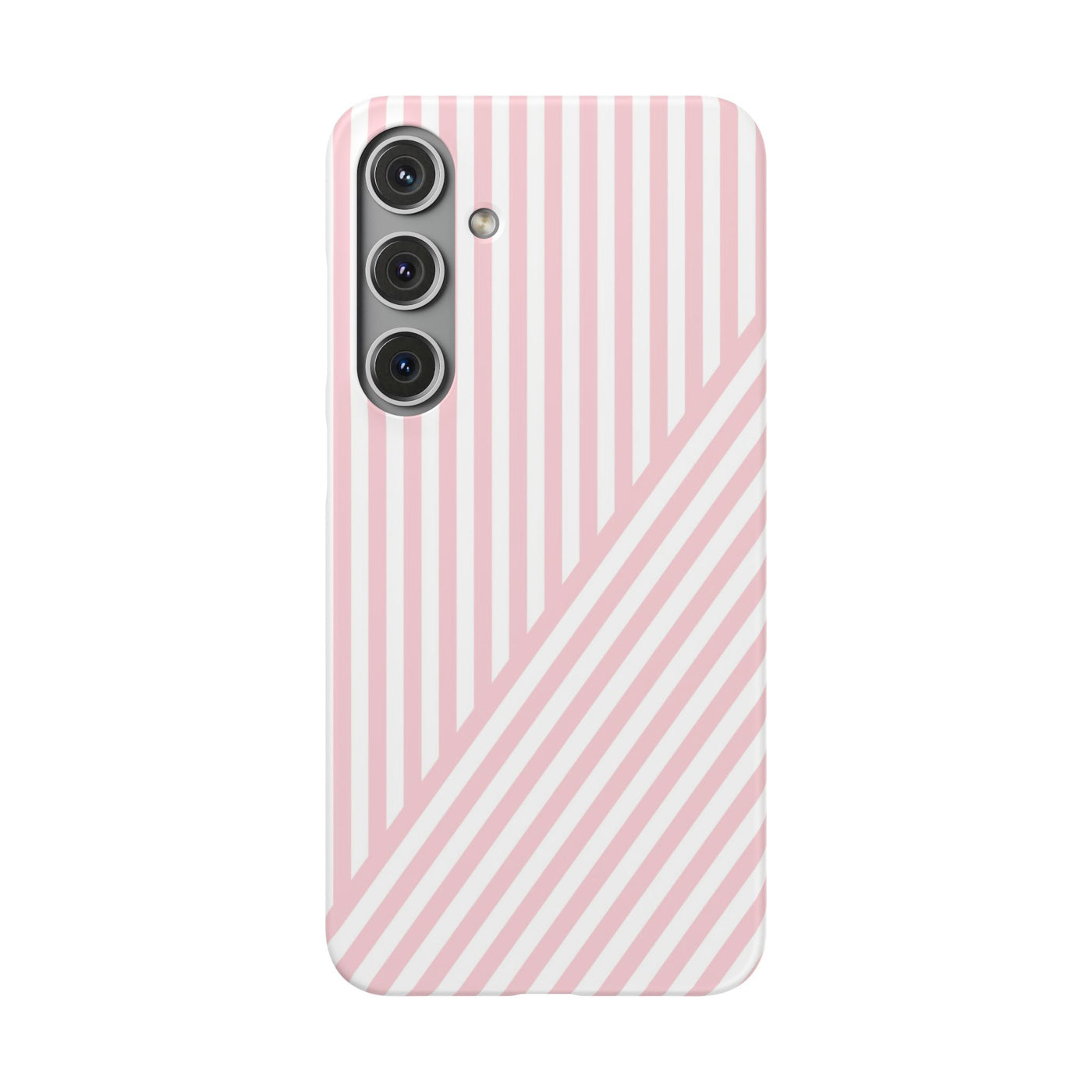 Aesthetic Sweet Pink Stripes Cute Phone Case Sleek Snap - For iPhone 17 Pro Max iPhone 16 Pro iPhone 15 Iphone 14 Plus 13 Pro 12 11 10 Gift