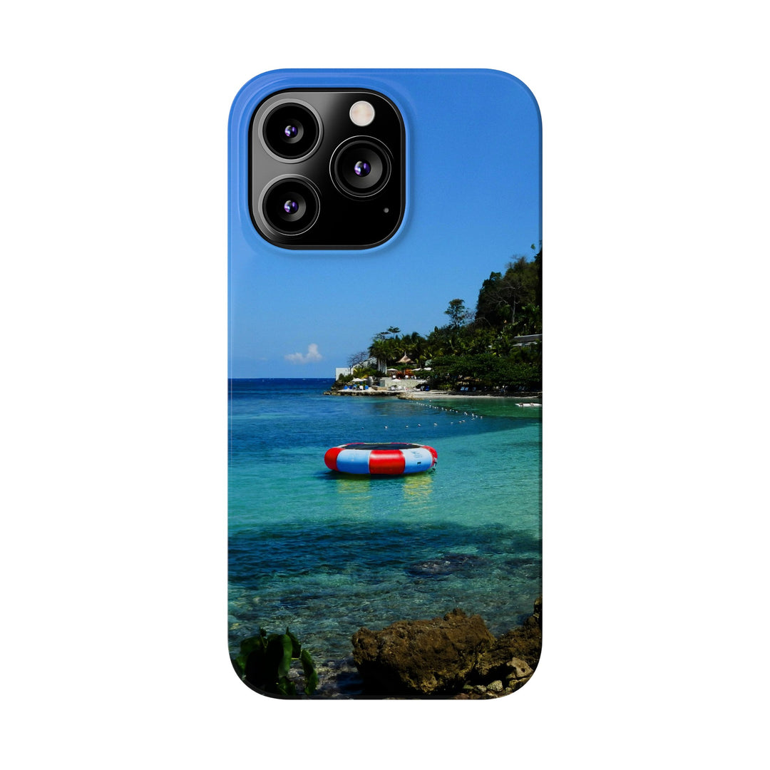 Slim Cute Phone Cases for Iphone - | iPhone 15 Case | iPhone 15 Pro Max Case, Iphone 14 Case, Iphone 14 Pro Max, Iphone 13, Summer Jamaica Beach - Studio40ParkLane