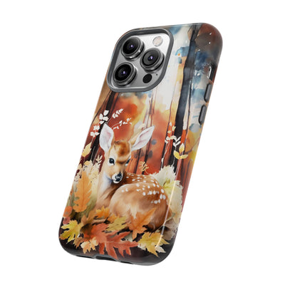 Autumn Fall Deer Forest Gift for Her Cute Phone Case for, Samsung Galaxy S24, S23, S22, S21, IPhone 16 Case | Iphone 15, Iphone 14, IPhone 13 Case