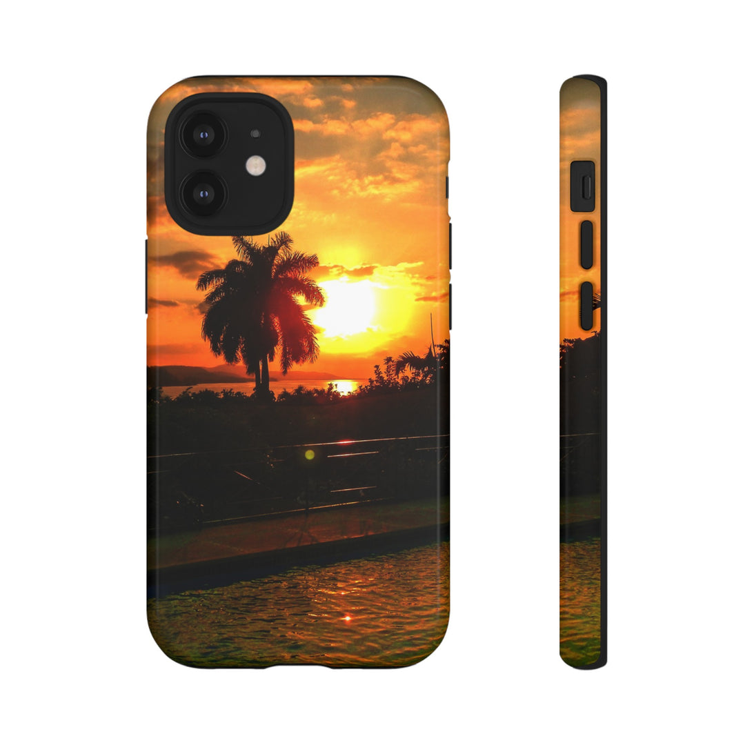 Cute Samsung Case | Cool Iphone Case | Summer Jamaica Pool Sunset, Samsung S24, S23, S22, S21, IPhone 15 Case | Iphone 14 Case, Iphone 13 Case - Studio40ParkLane