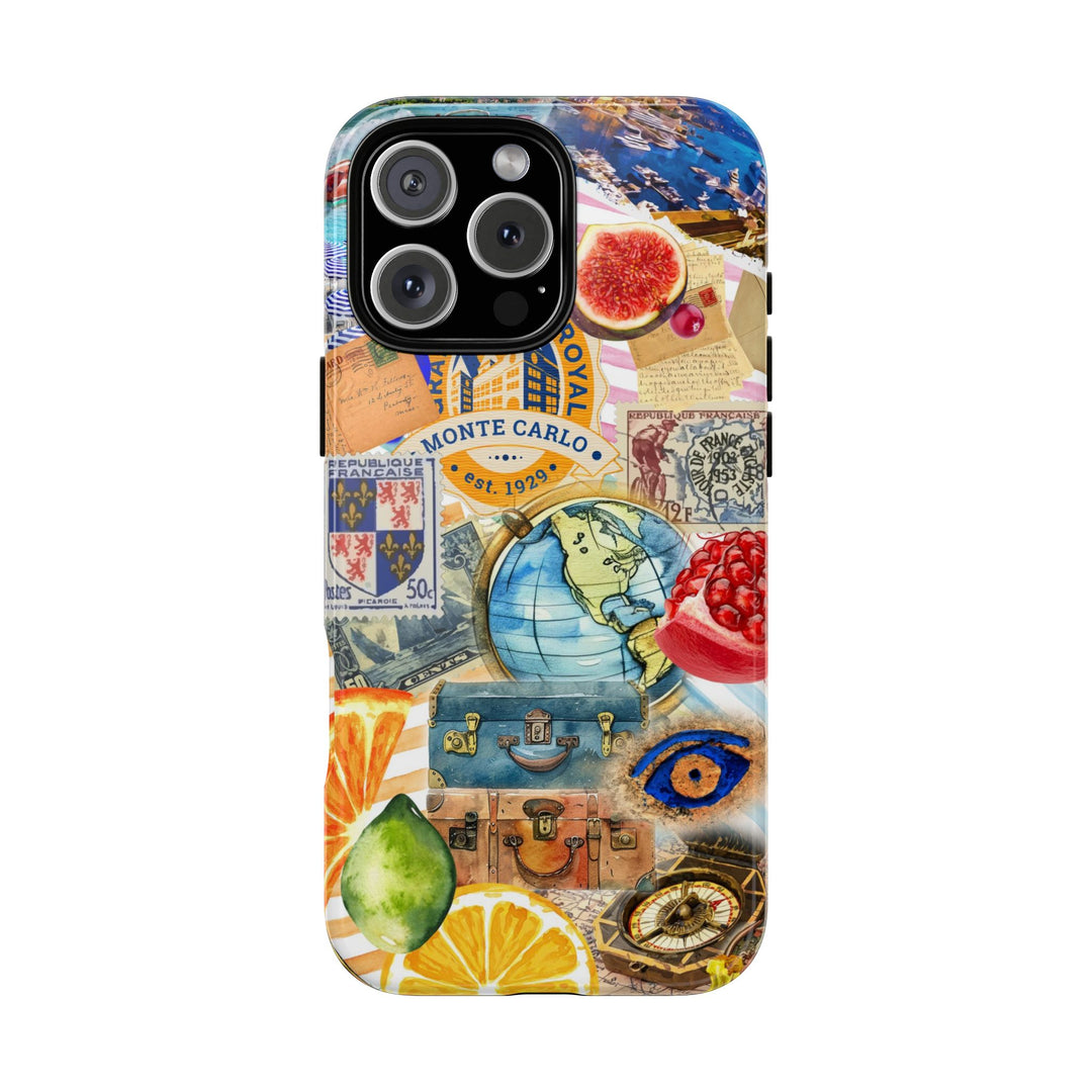 Cute European Summer Collage Phone Case, for IPhone 16 Case | Iphone 15, Iphone 14, IPhone 13 Case, 11 8 7, Samsung Galaxy S24, S23, S22, S21 Extra Protective - Studio40ParkLane