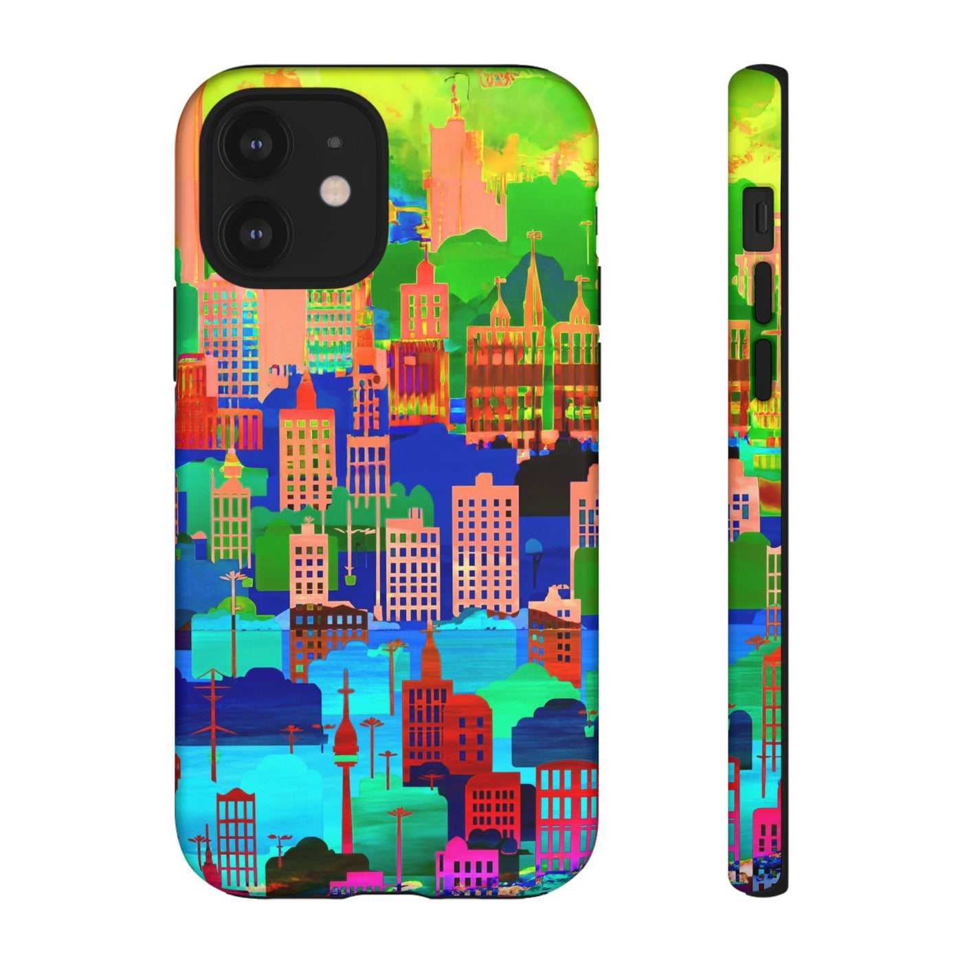 Cute Samsung Case | Cool Iphone Case | Summer City Skyline, Samsung S24, S23, S22, S21, IPhone 15 Case | Iphone 14 Case, Iphone 13 Case