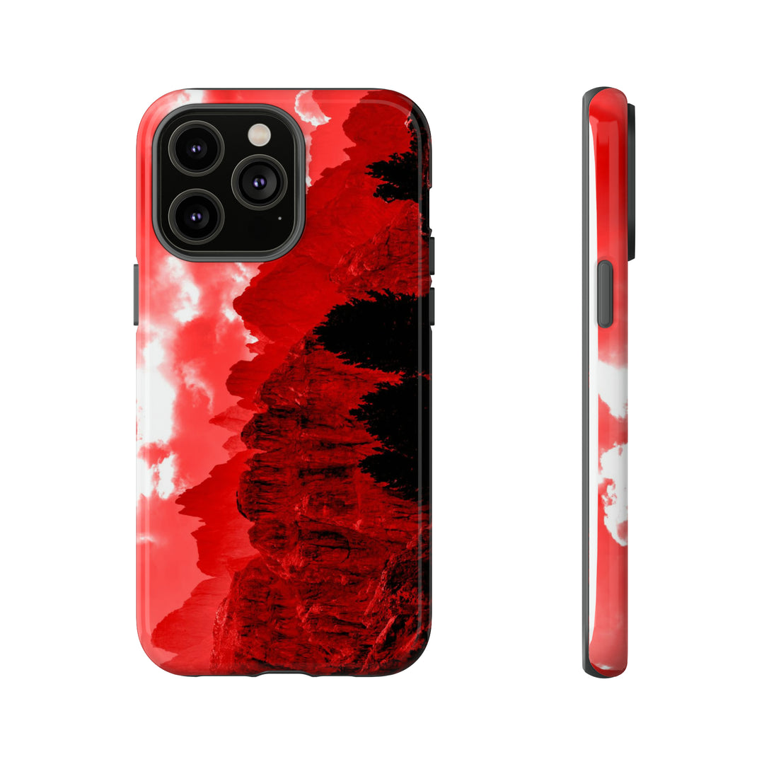 Cute IPhone Case | iPhone 15 Case | iPhone 15 Pro Max Case, Iphone 14 Case, Iphone 14 Pro Max Case IPhone Case for Art Lovers - Red Mountains - Studio40ParkLane