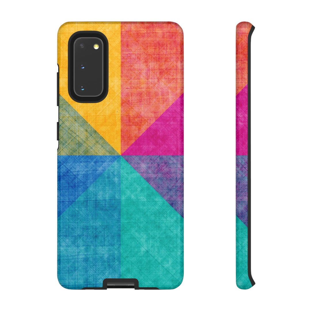 Impact Resistant, Colored Shapes, Cute Phone Cases for Samsung S24, S23, S22, S21, IPhone 15 pro Iphone 14 pro Iphone 13 IPhone 12 Iphone 11 - Studio40ParkLane