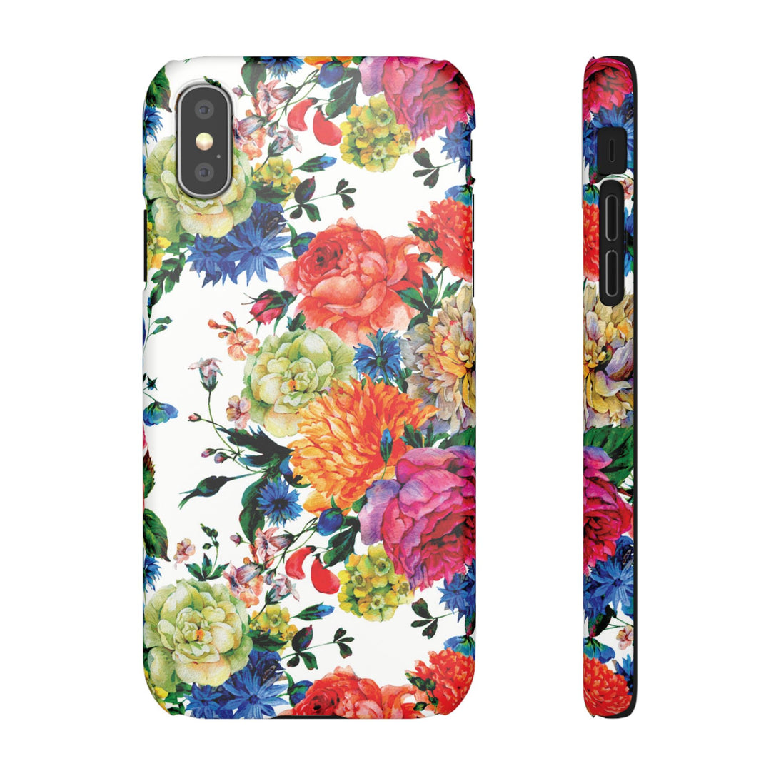 Sleek Snap Colorful Flowers Cute Phone Case for iPhone 16 15 14 13 12 11 X Xs Max Xr Pro Plus Samsung Galaxy S24 S23 S22 S21 S20 Note Ultra