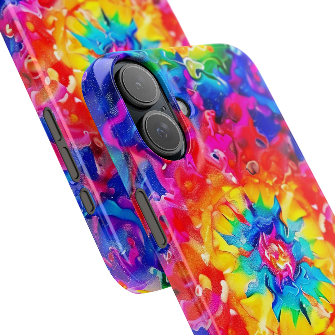 Slim Tie Dye Faux Glitter Gift for Her Cute Phone Cases for Iphone 16 Pro Max | iPhone 15 Case | iPhone 15 Pro Max Case, Iphone 14, Iphone 14 Pro Max, Iphone 13 12 11 8 7 - Studio40ParkLane