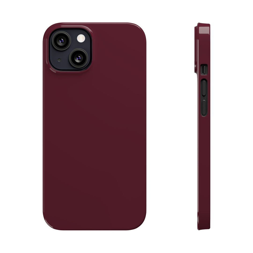 Slim Burgundy Maroon Gift for Her Aesthetic Cute Phone Case for Iphone 16 - | iPhone 15 Pro Max Case | iPhone 14 Case 13 12 11 10 9 8 7 - Studio40ParkLane