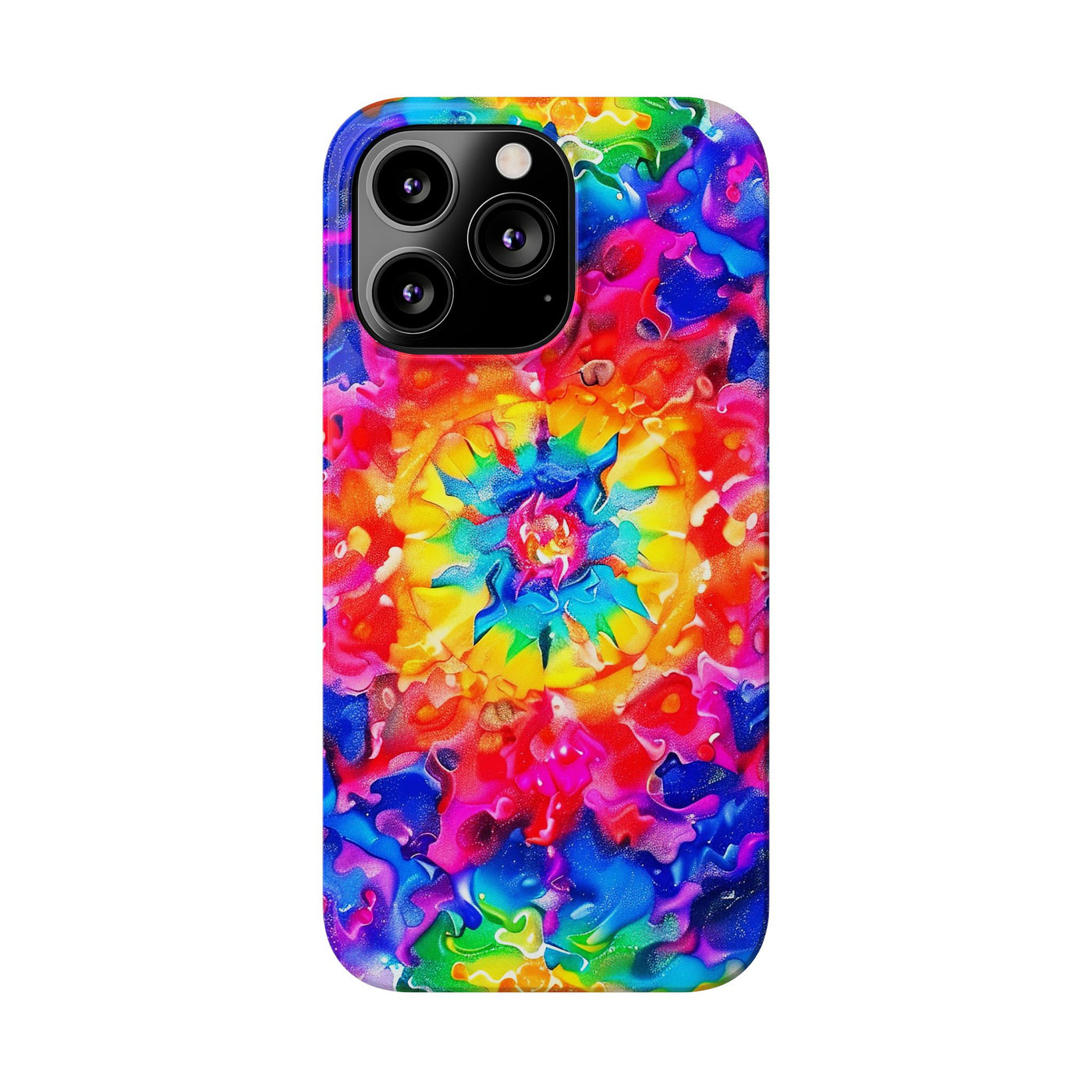 Slim Tie Dye Faux Glitter Gift for Her Cute Phone Cases for Iphone 16 Pro Max | iPhone 15 Case | iPhone 15 Pro Max Case, Iphone 14, Iphone 14 Pro Max, Iphone 13 12 11 8 7