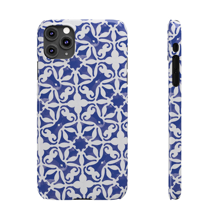 Slim Blue Mosaic Gift for Her Cute Phone Cases for Iphone 16 Case | iPhone 15 Case | iPhone 15 Pro Max Case, Iphone 14, Iphone 14 Pro Max, Iphone 13, 11,10,8,7 - Studio40ParkLane