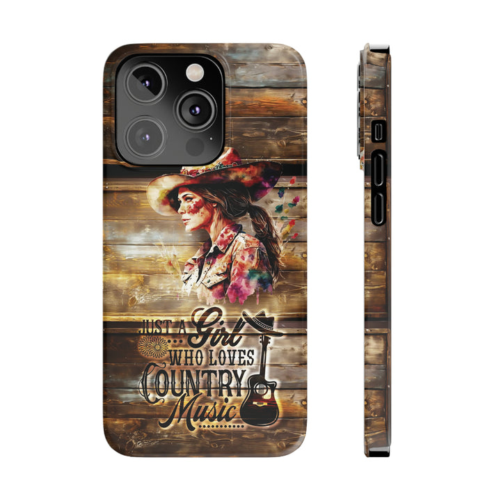 Slim Cute Phone Cases for Iphone - | iPhone 15 Case | iPhone 15 Pro Max Case, Iphone 14 Case, Iphone 14 Pro Max, Iphone 13, Country Music Girl - Studio40ParkLane
