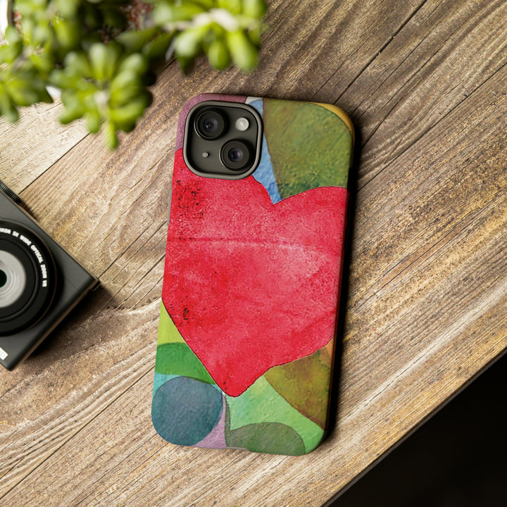 Cute IPhone Case | iPhone 15 Case | iPhone 15 Pro Max Case, Iphone 14 Case, Iphone 14 Pro Max Case IPhone Case for Art Lovers, Red Heart - Studio40ParkLane