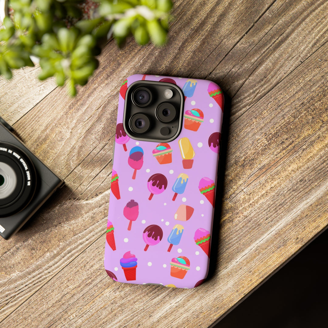 Cute Samsung Case | Cool Iphone Case | Summer Pink Ice - Cream, Samsung S24, S23, S22, S21, IPhone 15 Case | Iphone 14 Case, Iphone 13 Case - Studio40ParkLane