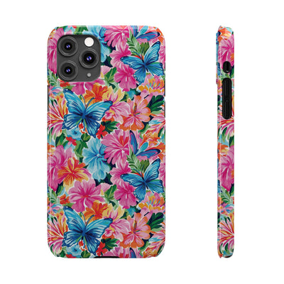 Slim Butterflies Flowers Gift for Her Cute Phone Cases for Iphone 16 Pro Max | iPhone 15 Case | iPhone 15 Pro Max Case, Iphone 14, 13, 12, 11, 10, 8, 7 - Studio40ParkLane