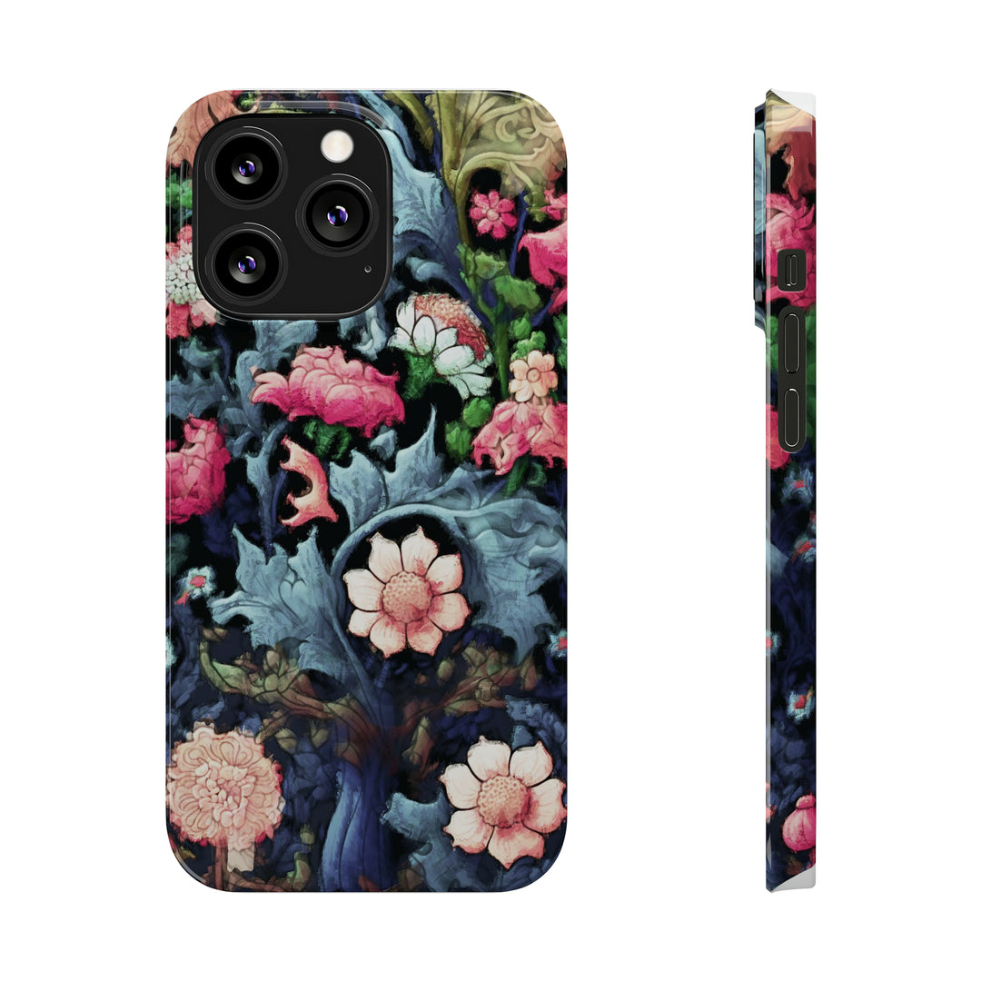 Slim Cute Phone Cases for Iphone - | iPhone 15 Case | iPhone 15 Pro Max Case, Iphone 14 Case, Iphone 14 Pro Max, Iphone 13, Flowers Scene - Studio40ParkLane