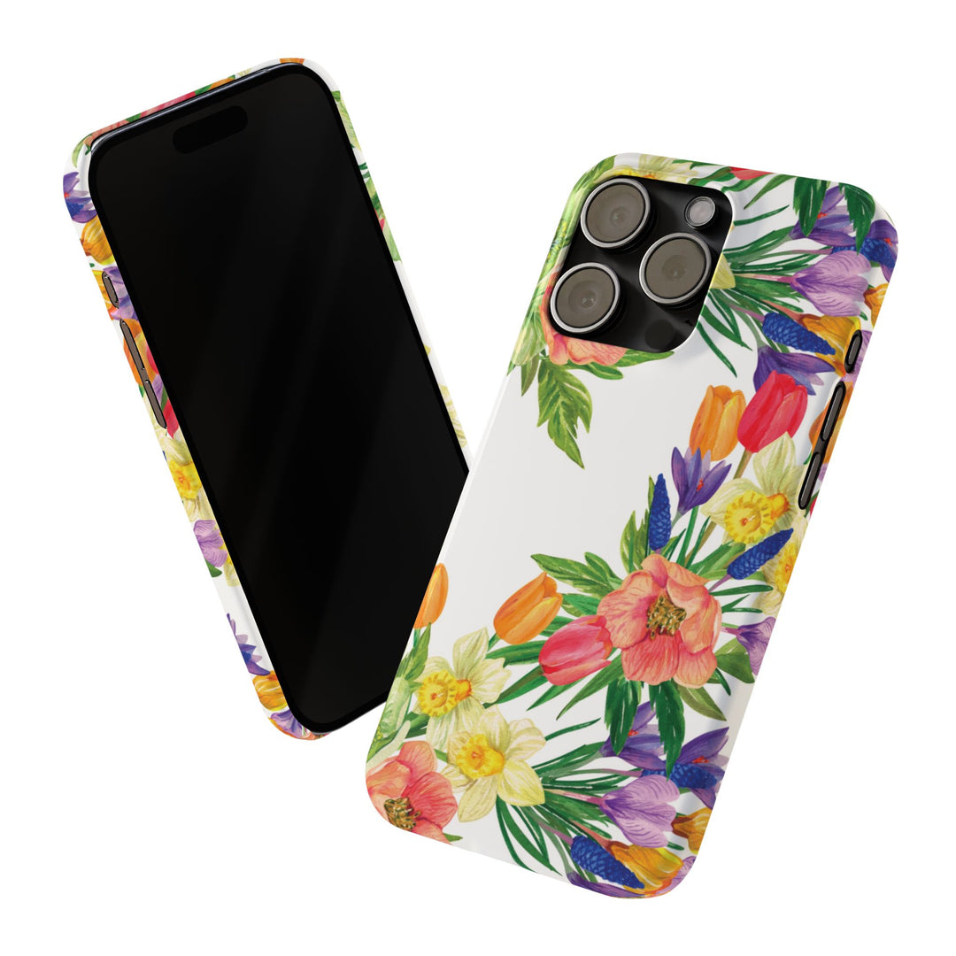 Slim Spring Flowers Gift for Her Cute Phone Cases for Iphone 16 Pro Max | iPhone 15 Case | iPhone 15 Pro Max Case, Iphone 14, 13, 12, 11, 10, 8, 7 - Studio40ParkLane