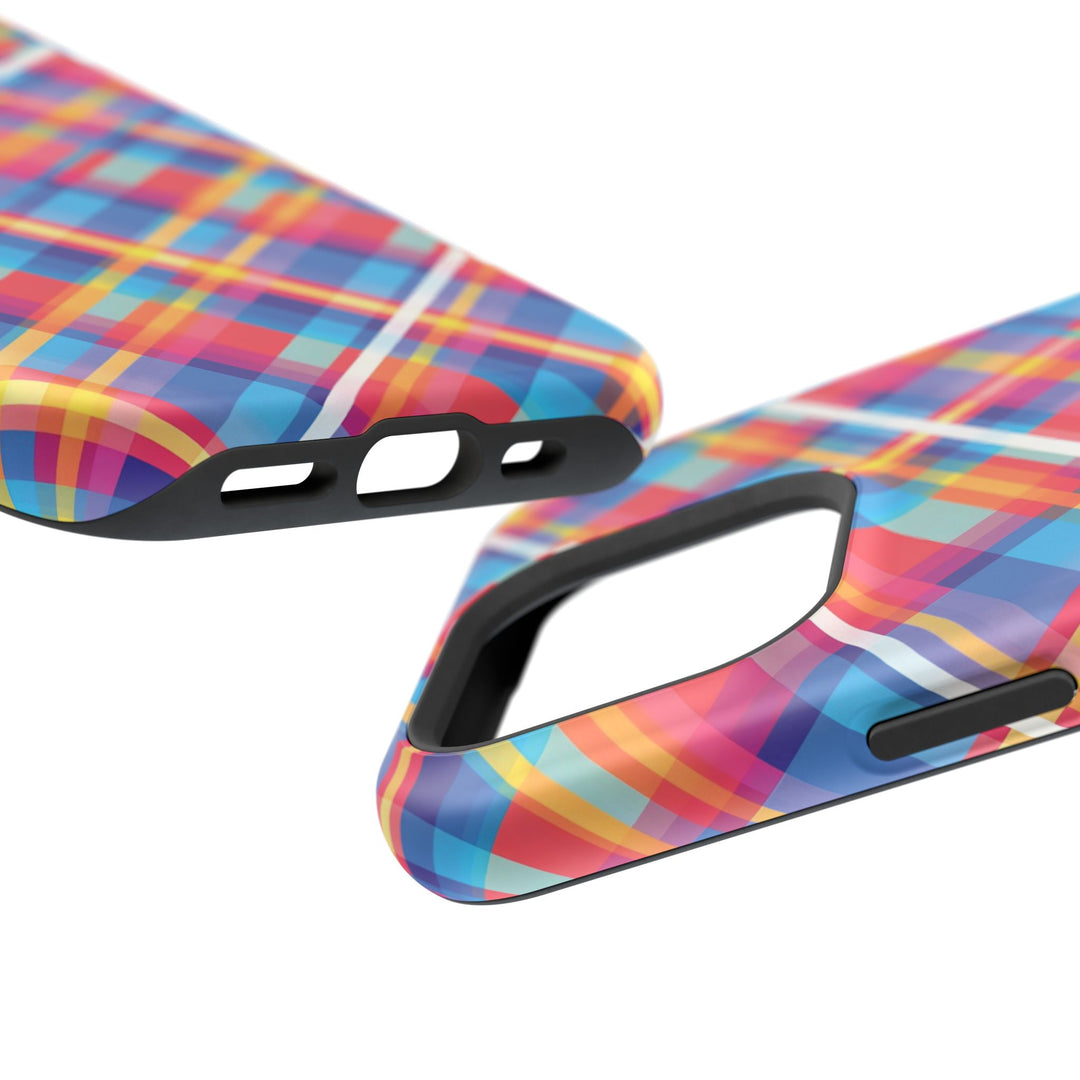 Checkered Plaid Magsafe Gift for Her Cute Phone Case for Iphone, | iPhone 16 | iPhone 15 Pro Max, Iphone 14 Pro Max, 13 12 11 10 9 8 7 - Studio40ParkLane