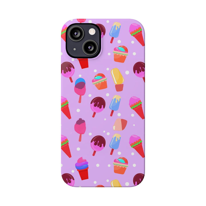 Slim Cute Phone Cases for Iphone - | iPhone 15 Case | iPhone 15 Pro Max Case, Iphone 14 Case, Iphone 14 Pro Max, Iphone 13, Summer Ice - cream Pink - Studio40ParkLane