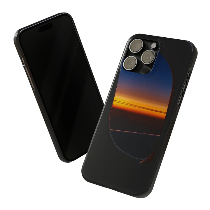 Slim Cute Phone Cases for Iphone - | iPhone 15 Case | iPhone 15 Pro Max Case, Iphone 14 Case, Iphone 14 Pro Max, Iphone 13, Airplane Window Sunset - Studio40ParkLane