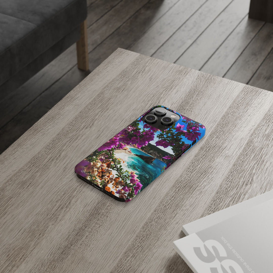 Slim Bougainvillea Sea View Cute Phone Cases for Iphone | iPhone 15 Case | iPhone 15 Pro Max Case, Iphone 14, Iphone 14 Pro Max, Iphone 13 - Studio40ParkLane
