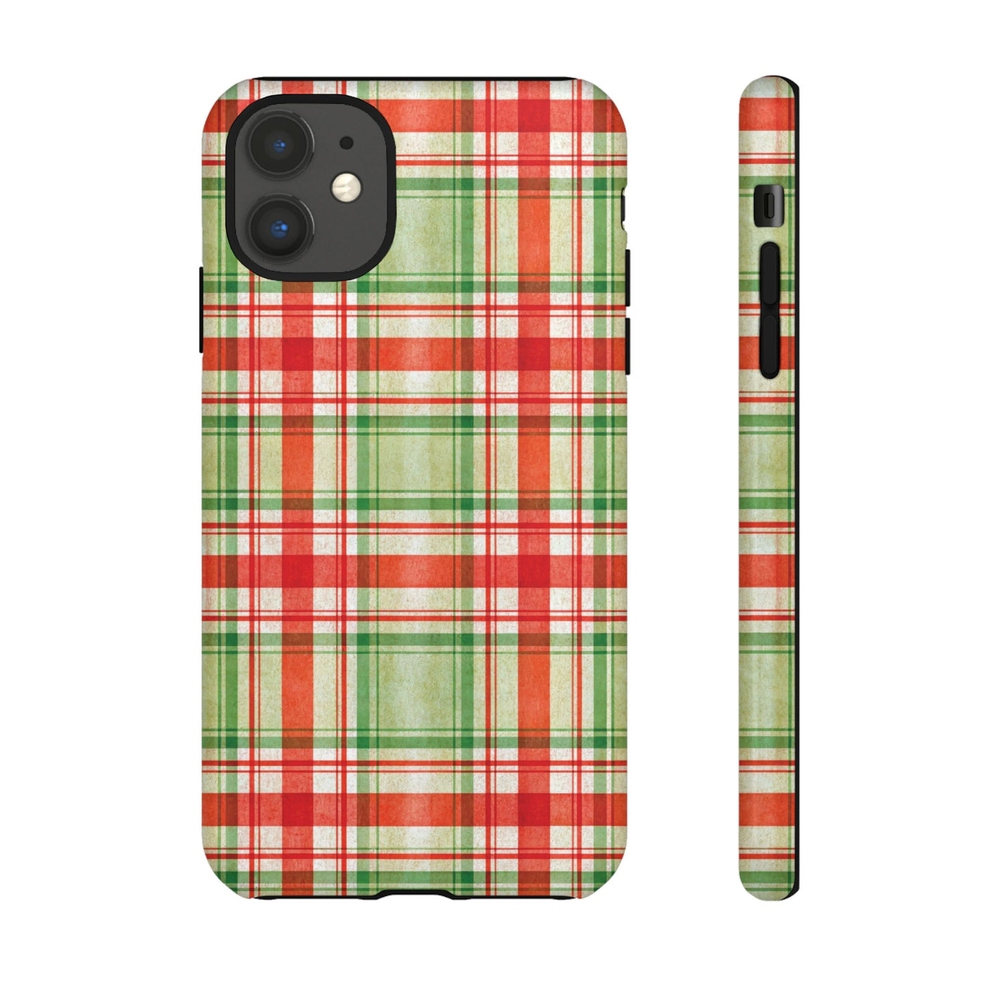 Aesthetic Tough Red Green Checkered Premium Phone Case - For iPhone 17 Pro Max iPhone 16 Pro iPhone 15 Iphone 14 Plus 13 Pro 12 11 10 XR XS - Studio40ParkLane