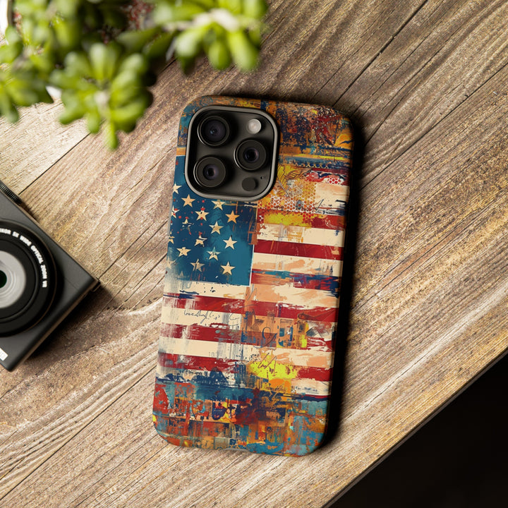 Impact Resistant, American Flag, Cute Phone Cases for Samsung S24, S23, S22, S21, IPhone 15 pro Iphone 14 pro Iphone 13 IPhone 12 Iphone 11 - Studio40ParkLane
