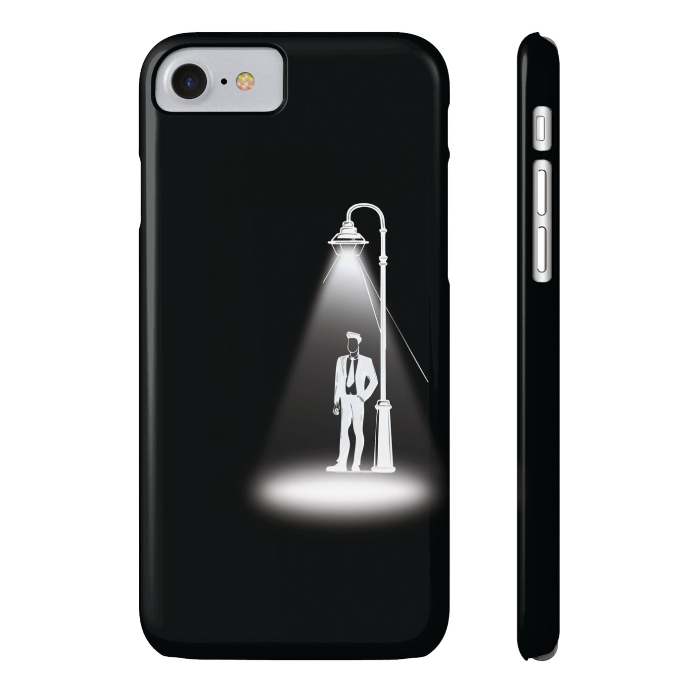 Slim Mystery Man Spotlight Gift for Her Cute Phone Cases for Iphone 16 Pro Max | iPhone 15 Case | iPhone 15 Pro Max Case, Iphone 14, 13, 12, 11, 10, 8, 7