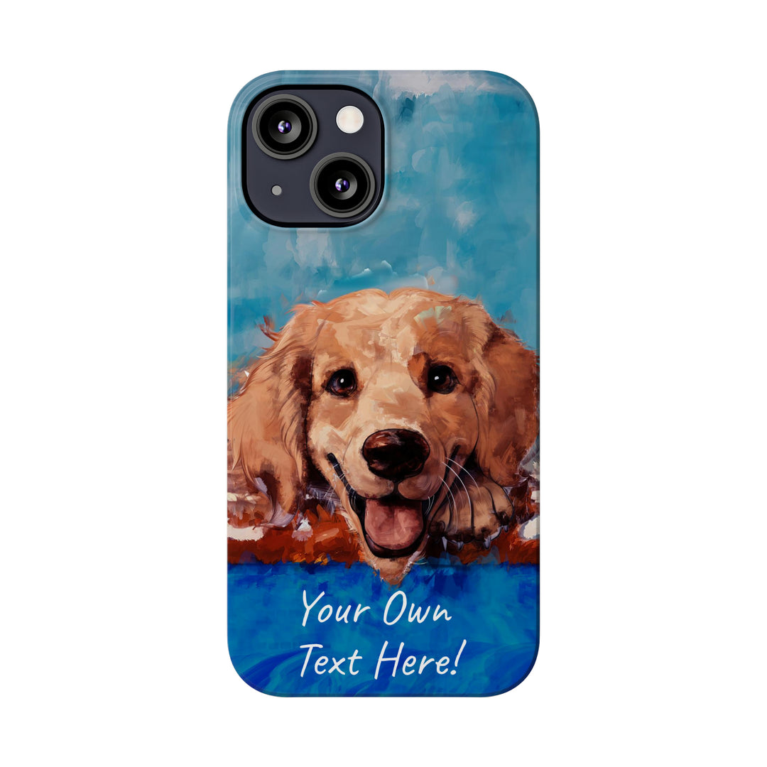 Slim Personalized Cute iPhone Cases - | iPhone 15 Case | iPhone 15 Pro Max Case, Iphone 14 Case, Iphone 14 Pro Max, Iphone 13, Golden Retriever Dog - Studio40ParkLane