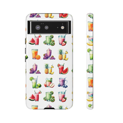 Cute Samsung Case | Cool Iphone Case | Tropical Summer Fruit Cocktail, Samsung S24, S23, S22, S21, IPhone 15 Case | Iphone 14 Case, Iphone 13 Case