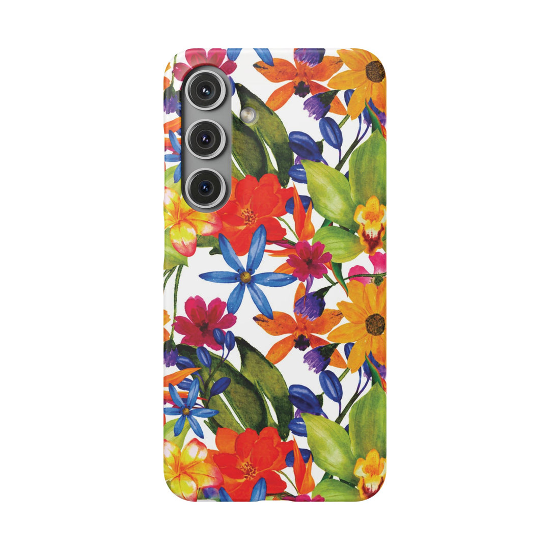 Sleek Snap Colorful Flowers Cute Phone Case for iPhone 16 15 14 13 12 11 X Xs Max Xr Pro Plus Samsung Galaxy S24 S23 S22 S21 S20 Note Ultra